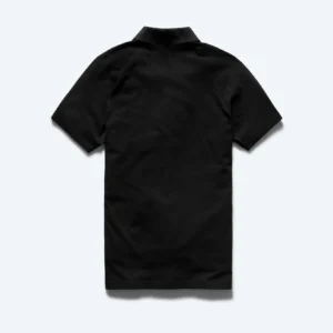 Black Lightweight Jersey Polo