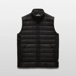 Black Lightweight Taffeta Warm Up Vest