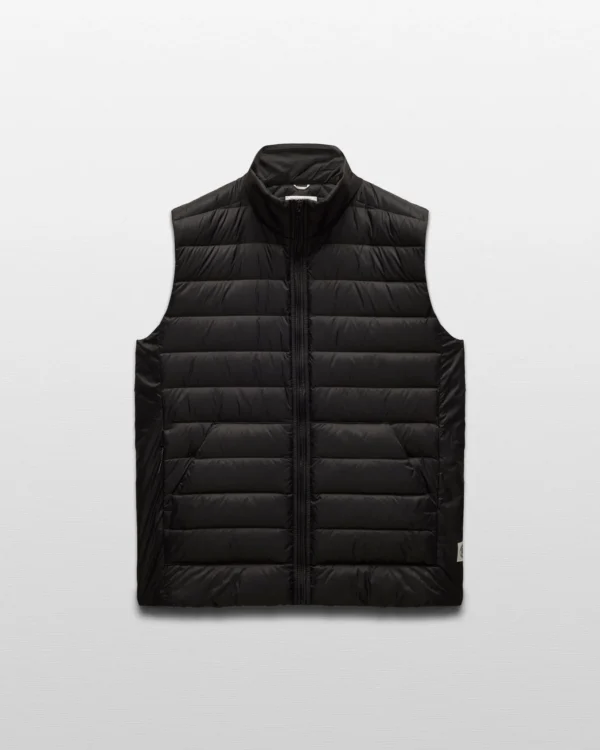 Black Lightweight Taffeta Warm Up Vest