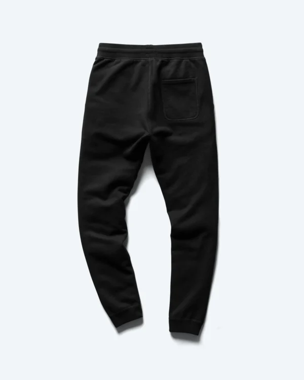 Black Lightweight Terry Slim Sweatpant