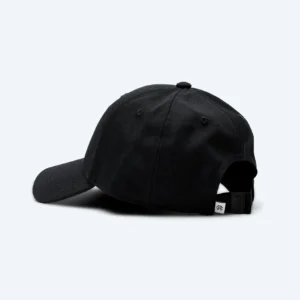 Black Monogram 6-Panel Cap