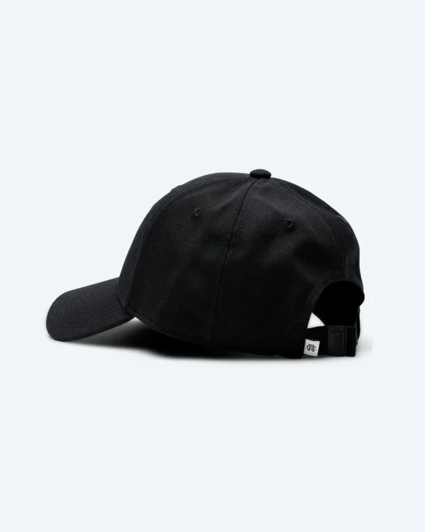 Black Monogram 6-Panel Cap