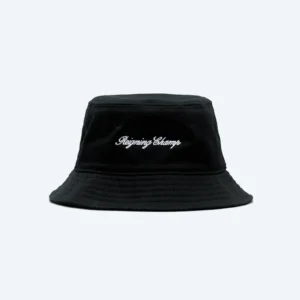 Black Script Series Bucket Hat