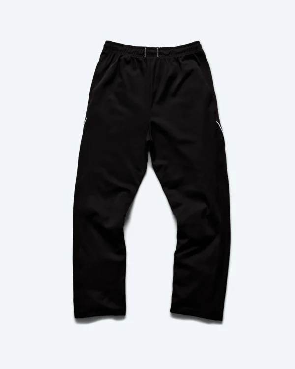 Black Stretch Twill Track Pant