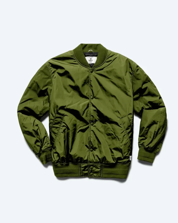 Econyl Satin Nylon Stadium Fatigue Jacket