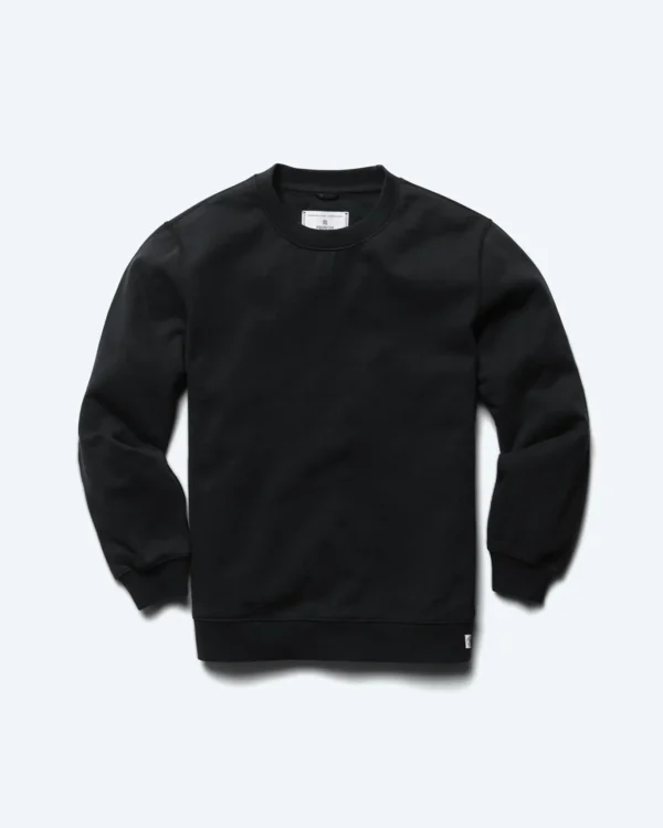 Heavyweight Fleece Standard Washed Black Crewneck