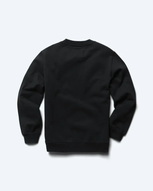 Heavyweight Fleece Standard Washed Black Crewneck