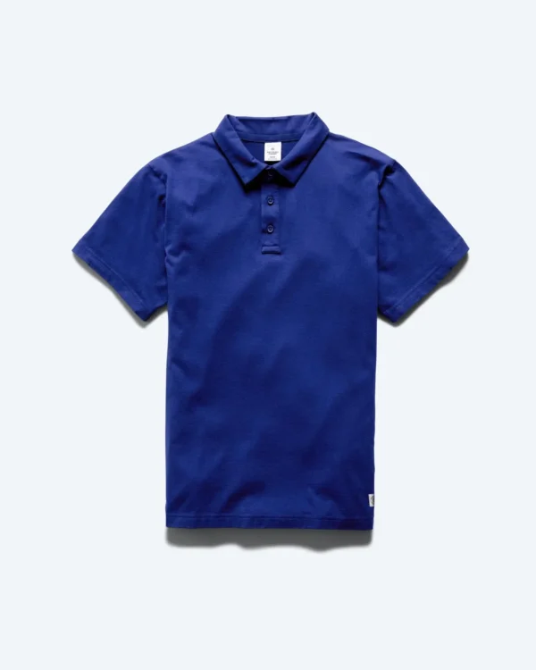 Lightweight Mineral Admiral Blue Polo