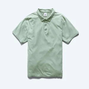 Lightweight Mineral Green Jersey Polo