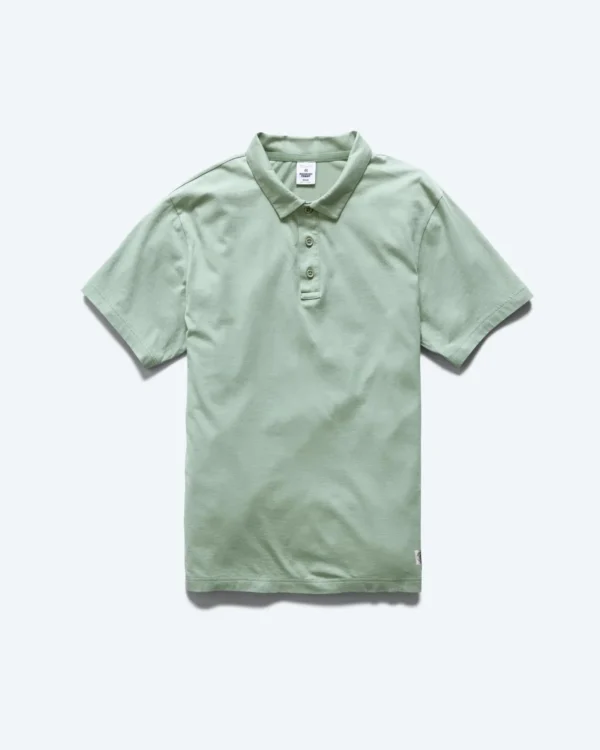 Lightweight Mineral Green Jersey Polo