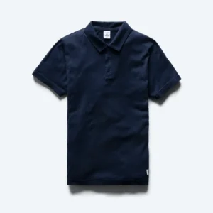 Lightweight Navy Jersey Polo