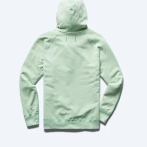 Lightweight Terry Slim Zip Aloe Hoodie