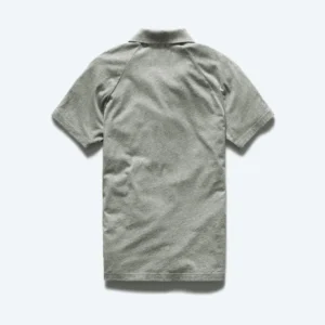 Lightweight Vintage Heather Grey Jersey Polo