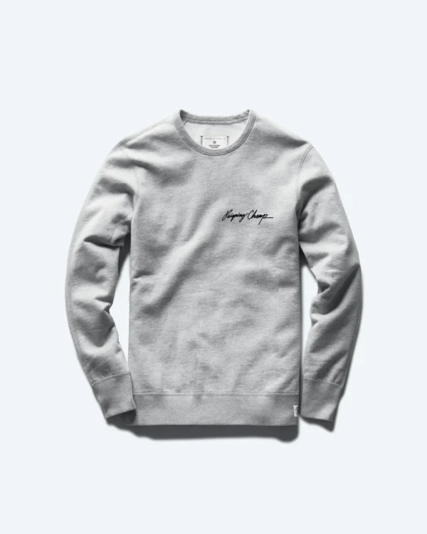 Midweight Terry Autograph Heather Grey Crewneck