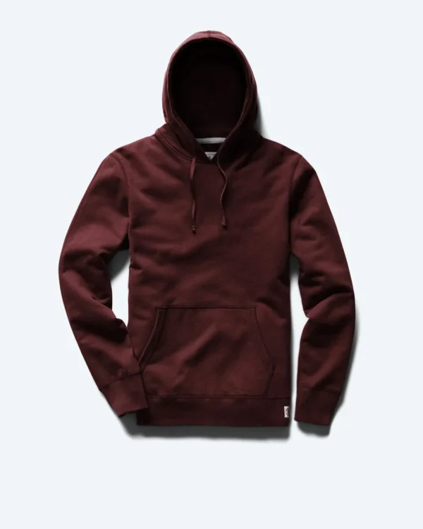 Midweight Terry Slim Crimson Hoodie