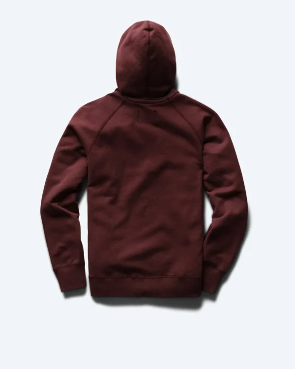 Midweight Terry Slim Crimson Hoodie