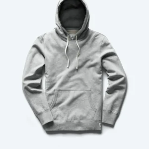 Midweight Terry Slim Heather Grey Hoodie