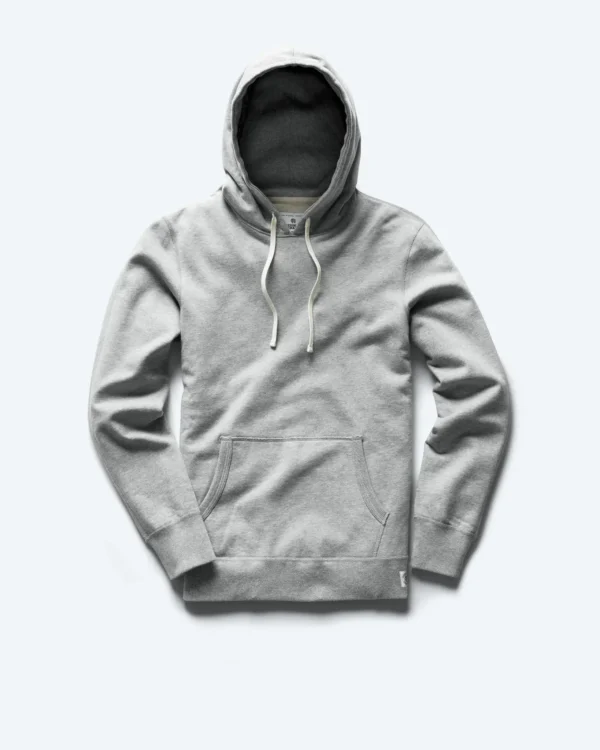 Midweight Terry Slim Heather Grey Hoodie