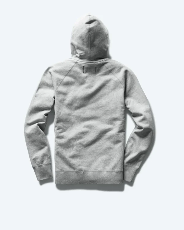 Midweight Terry Slim Heather Grey Hoodie