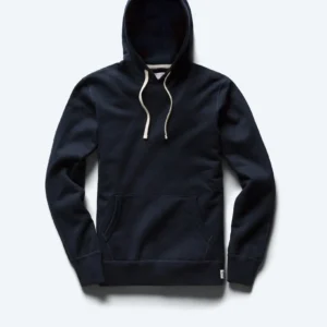 Midweight Terry Slim Navy Hoodie