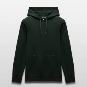 Midweight Terry Slim Petrol Hoodie