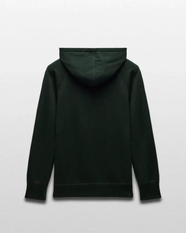 Midweight Terry Slim Petrol Hoodie