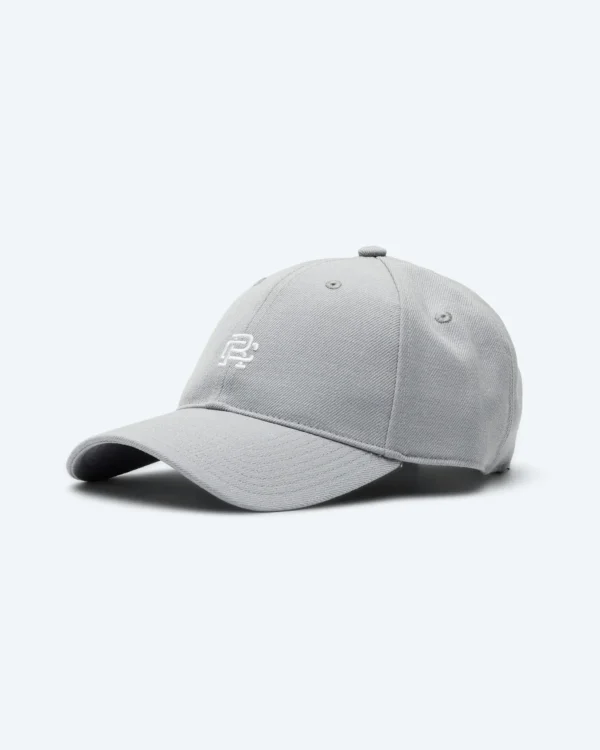 Monogram 6-Panel Grey Cap