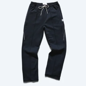 Navy Stretch Twill Track Pant