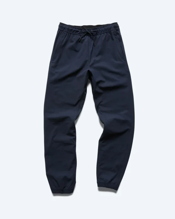 Navy Stretch Warp Knit Coach Standard Jogger