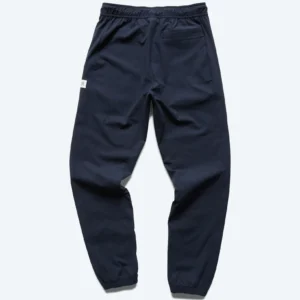 Navy Stretch Warp Knit Coach Standard Jogger