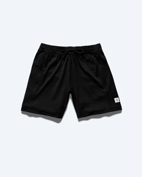 Solotex Mesh Tiebreak Heather Black Short