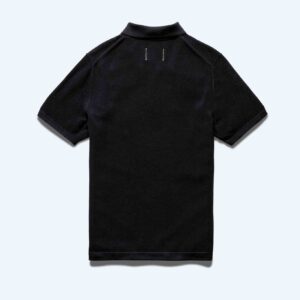 Supima Pique Ace Black Polo