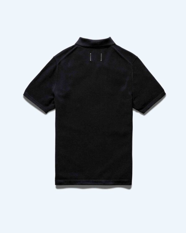 Supima Pique Ace Black Polo