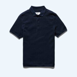 Supima Pique Ace Navy Polo