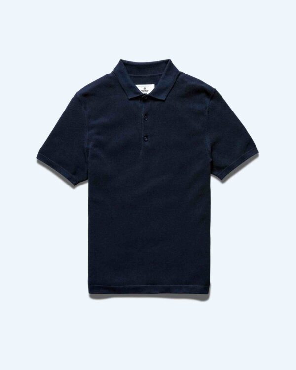 Supima Pique Ace Navy Polo