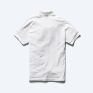 White Lightweight Mineral Polo