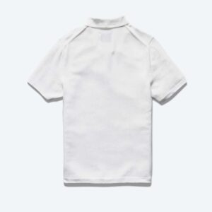 White Supima Pique Ace Polo