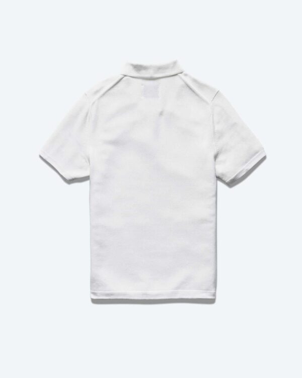 White Supima Pique Ace Polo